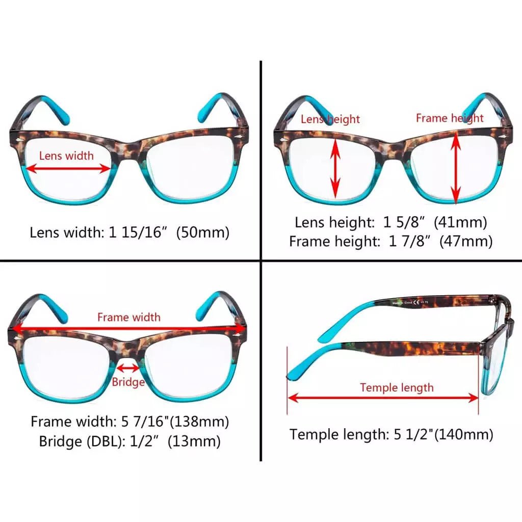 3 Pack Fashionable Stylish Readers R080Deyekeeper.com
