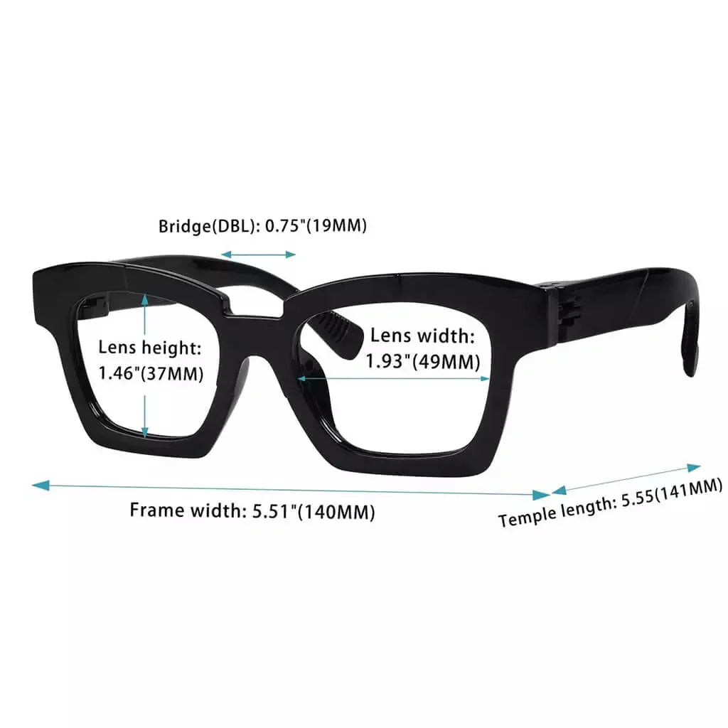 30% Blue Light Blocking Funky Screwless Reading Glasses NR2019 - B15eyekeeper.com