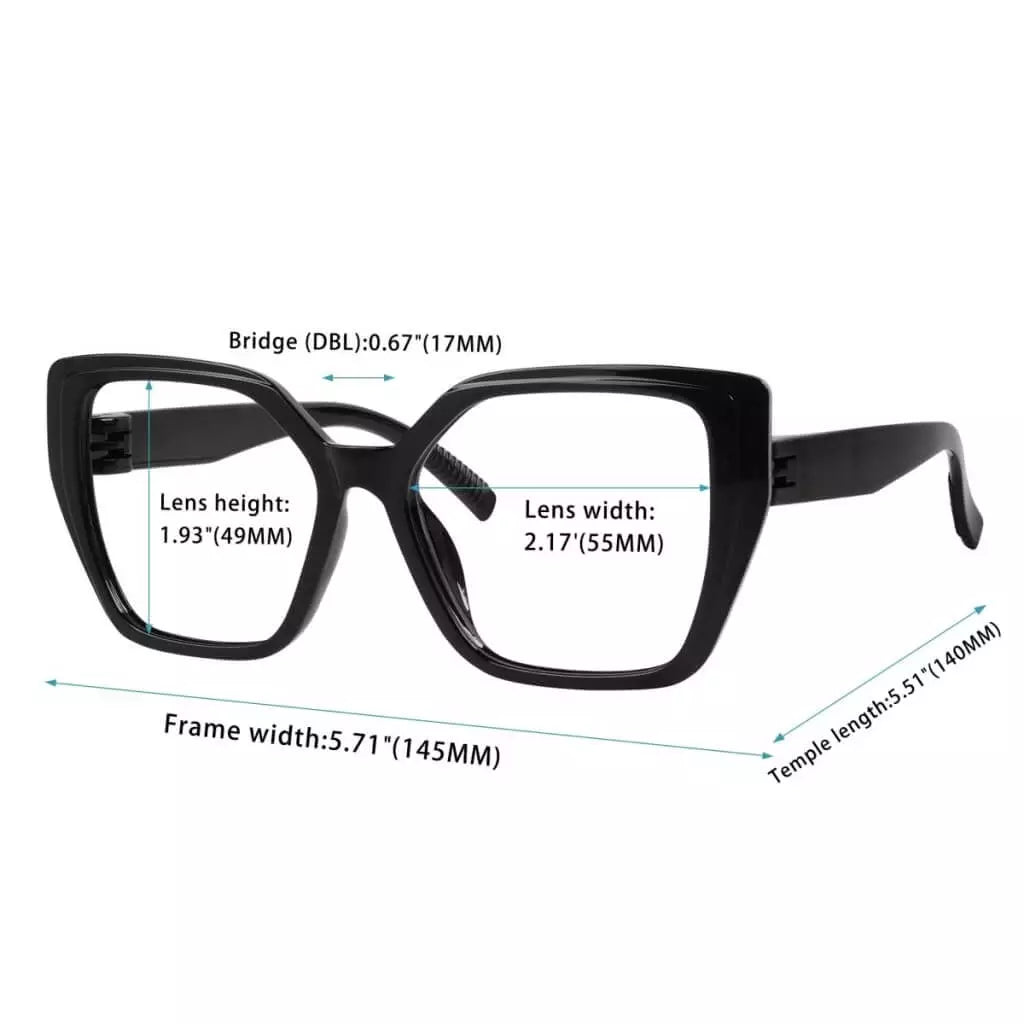 6 Pack Metalless Screwless Oversized Reading Glasses R2314eyekeeper.com