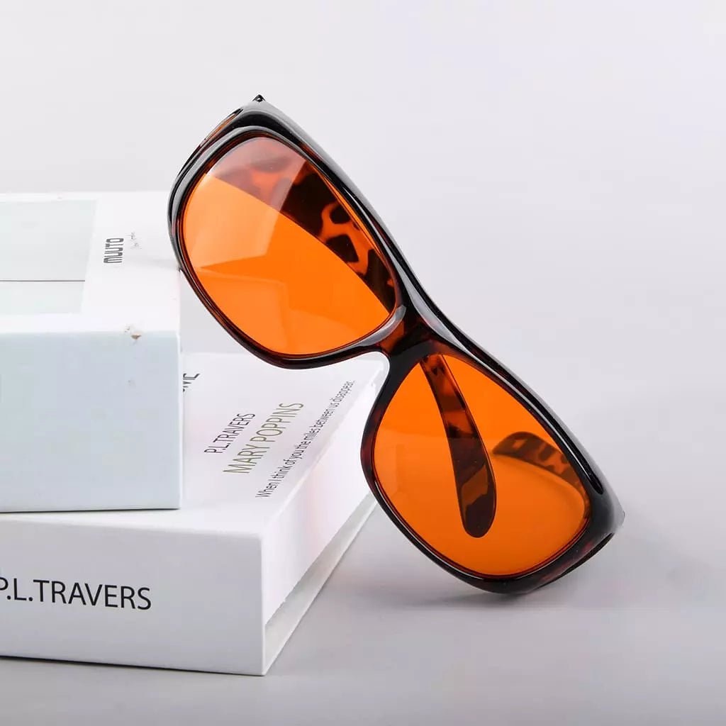 Blue Light Blocking Fitover Glasses Orange Sleeping Eyeglasses DSXM1806eyekeeper.com