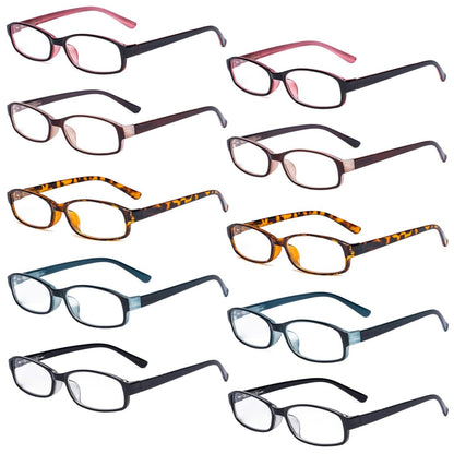 10 Pack Retro Fashion Small Lens Reading Glasses R908Keyekeeper.com