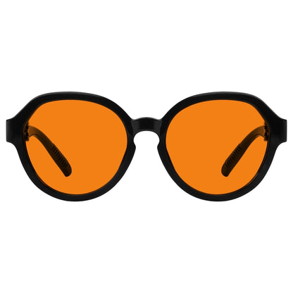 100% Blue Blocking Orange Glasses Oversized Metalless Nighttime Eyewear R2317 - B98eyekeeper.com