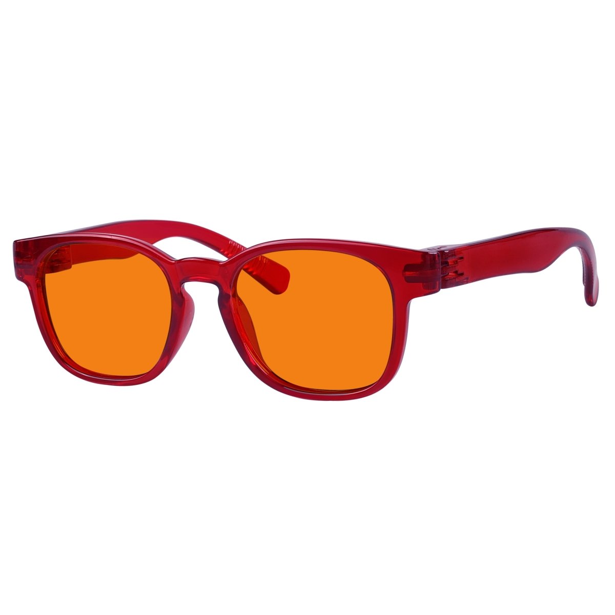 100% Blue Blocking Orange Lens Square Metalless Glasses NR144 - B98eyekeeper.com