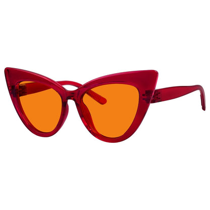 100% Blue Light Blocking Orange Cat - eye Nighttime Glasses R2318 - B98eyekeeper.com