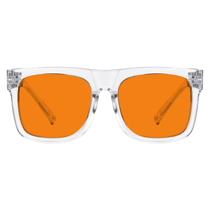 100% Blue Light Blocking Orange Glasses Metalless Screwless Eyewear R2316 - B98eyekeeper.com