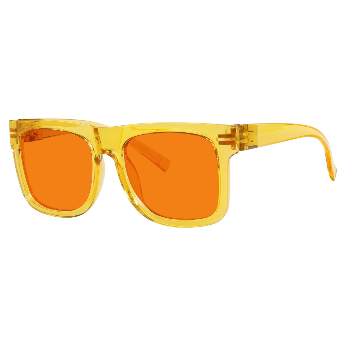 100% Blue Light Blocking Orange Glasses Metalless Screwless Eyewear R2316 - B98eyekeeper.com