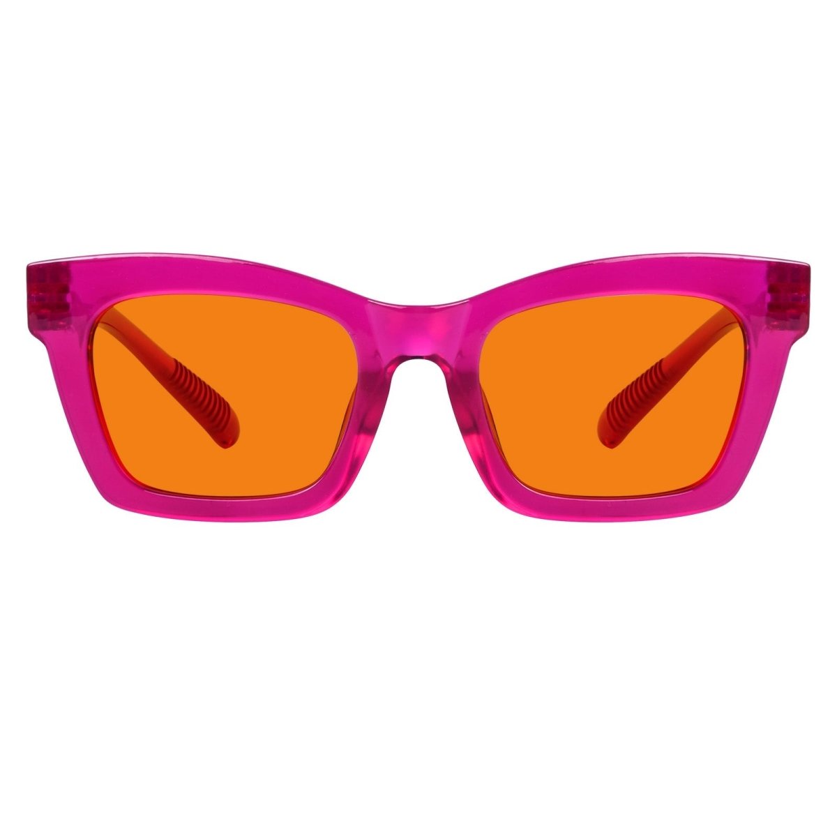 100% Blue Light Blocking Orange Glasses Metalless Screwless R2308 - B98eyekeeper.com