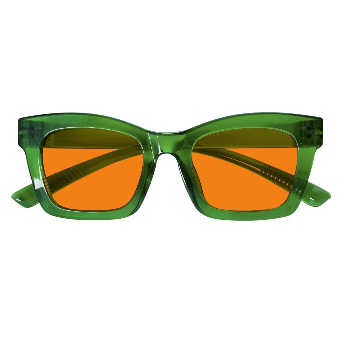 100% Blue Light Blocking Orange Glasses Metalless Screwless R2308 - B98eyekeeper.com