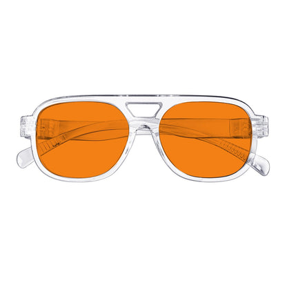 100% Blue Light Blocking Orange Lens Metalless Eyeglasses R2515 - B98eyekeeper.com