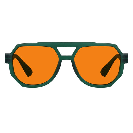 100% Blue Light Blocking Orange Metalless Pilot Glasses R2309 - B98eyekeeper.com