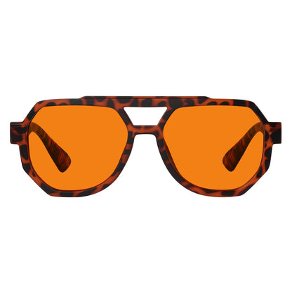 100% Blue Light Blocking Orange Metalless Pilot Glasses R2309 - B98eyekeeper.com