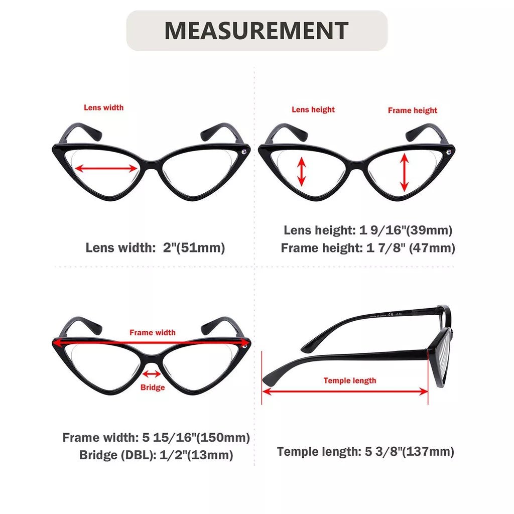 12 Pack Cat Eye Reading Glasses Stylish Readers R2134eyekeeper.com