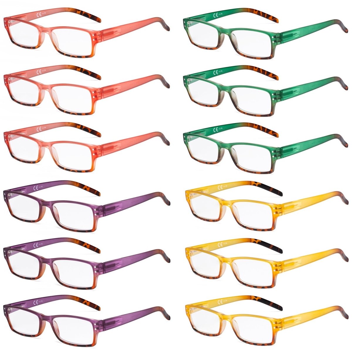 12 Pack Ladies Reading Glasses Pattern Design Readers R012Deyekeeper.com