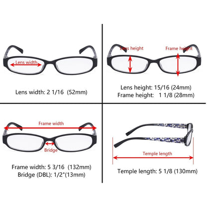 12 Pack Pattern Print Reading Glasses Small Readers R9104Teyekeeper.com