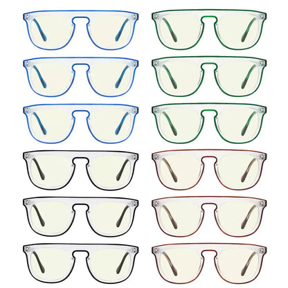 12 Pack Pilot Blue Light Filter Reading Glasses Computer Readers UV2122eyekeeper.com