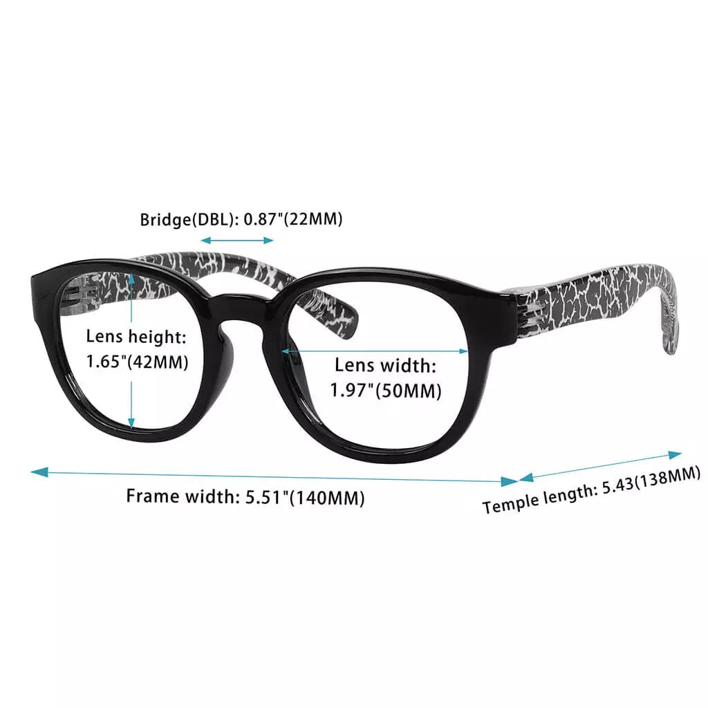 30% Blue Light Blocking Metalless Screwless Designer Eyeglasses NR124 - B15eyekeeper.com