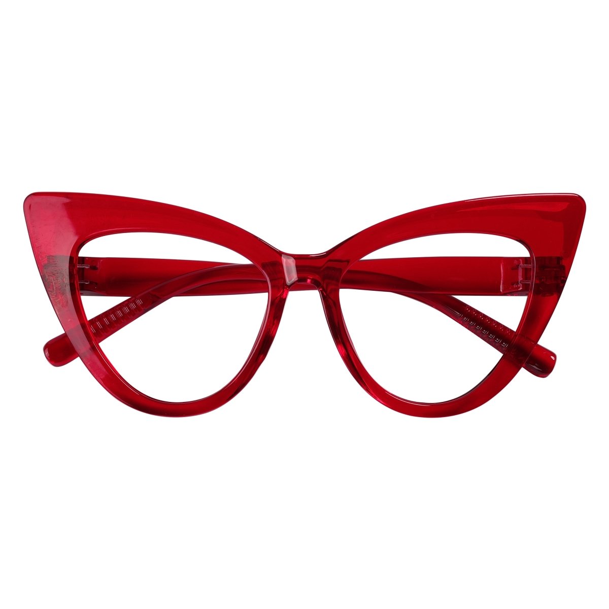 30% Blue Light Blocking Oversized Cat - eye Screwless Glasses R2318 - B15eyekeeper.com