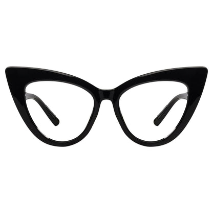 30% Blue Light Blocking Oversized Cat - eye Screwless Glasses R2318 - B15eyekeeper.com