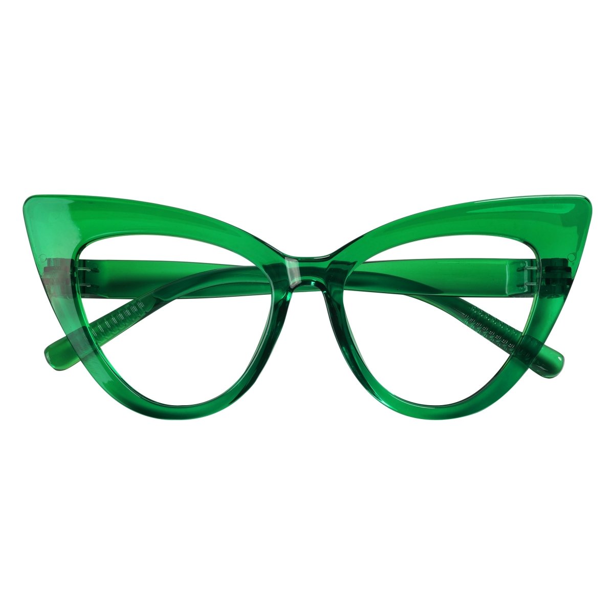 30% Blue Light Blocking Oversized Cat - eye Screwless Glasses R2318 - B15eyekeeper.com