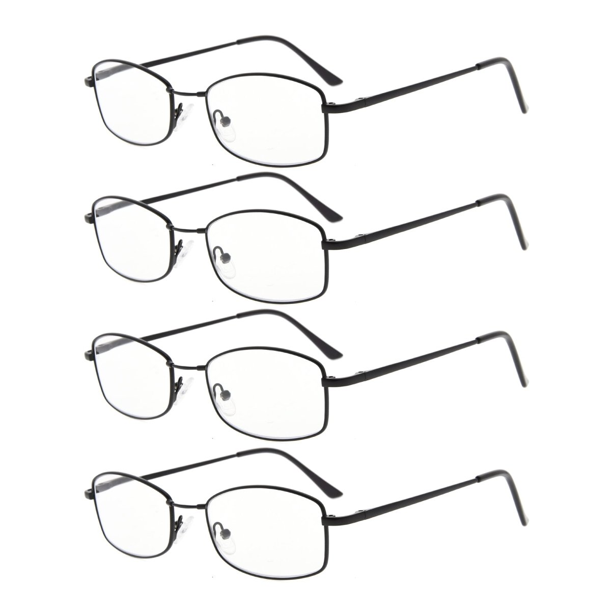 4 Pack Bendable Memory Metal Bridge Reading Glasses R1712eyekeeper.com