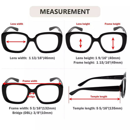 4 Pack Classic Thicker Frame Reading Glasses Newish Readers R2035eyekeeper.com