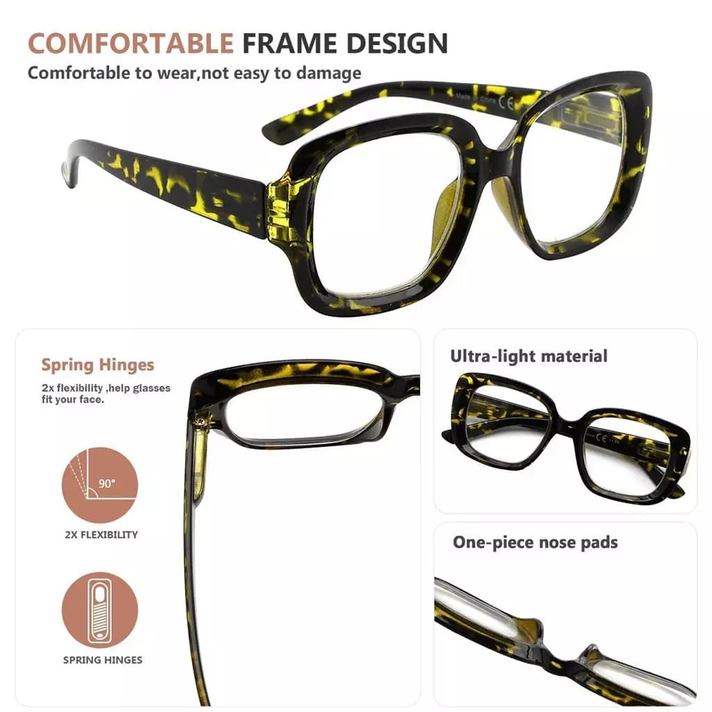 4 Pack Classic Thicker Frame Reading Glasses Newish Readers R2035eyekeeper.com