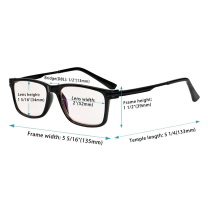 4 Pack Stylish Blue Light Filter Reading Glasses CGTR005eyekeeper.com