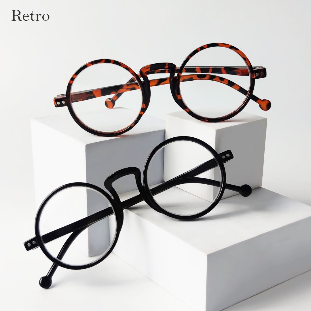 4 Pack Vintage Round Reading Glasses Retro Readers R2140eyekeeper.com