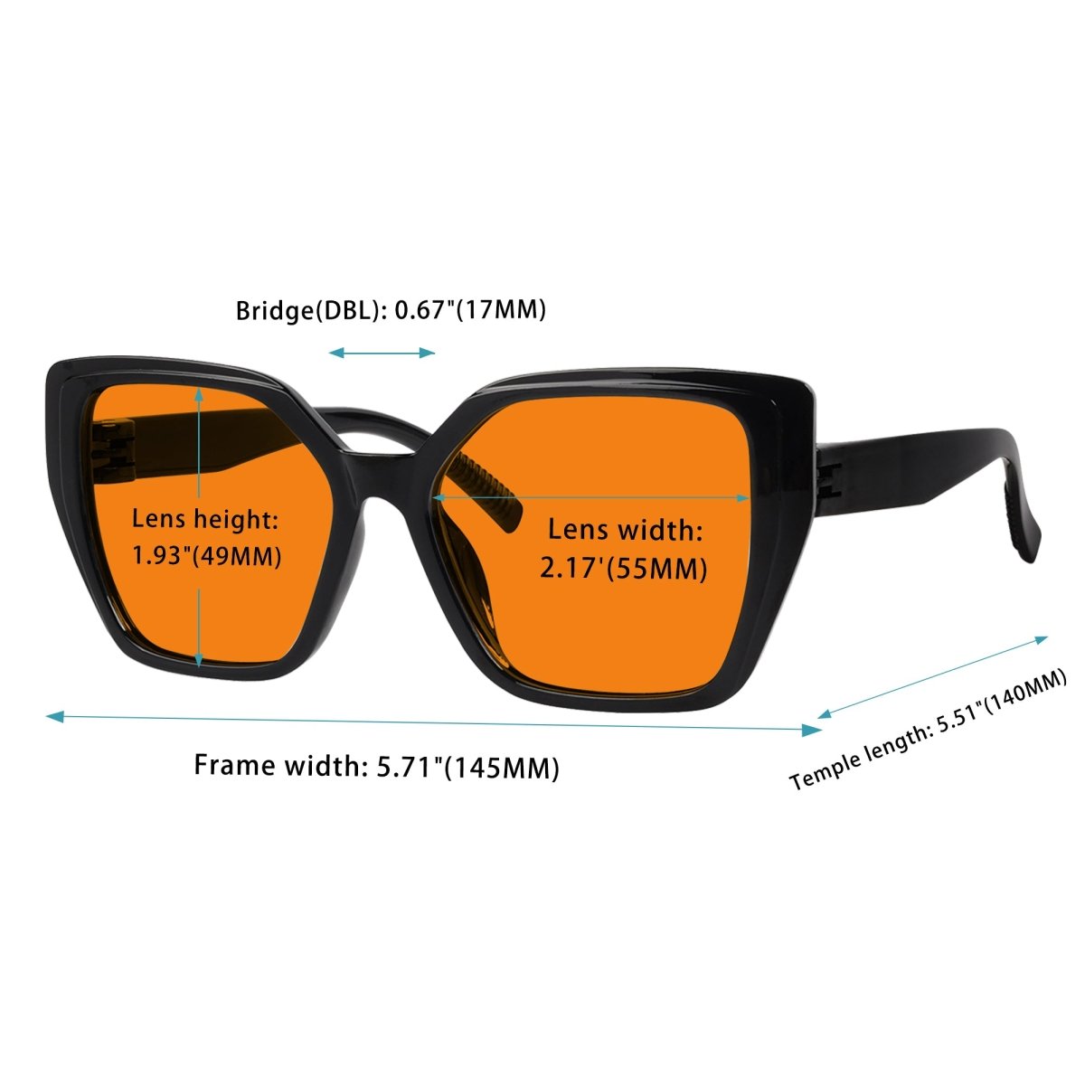 6 Pack 100% Blue Blocking Orange Lens Metalless Screwless Nighttime Glasses R2314 - B98eyekeeper.com