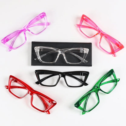 6 Pack Cat - eye Reading Glasses Screwless Metalless Readers R2514eyekeeper.com