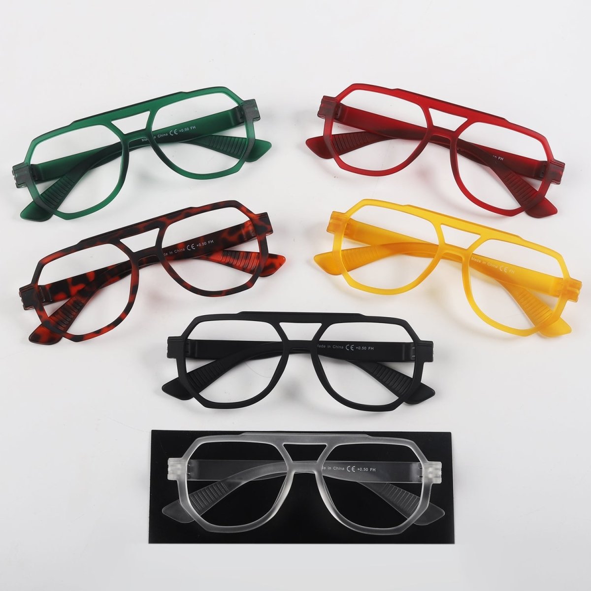 6 Pack Pilot Screwless Metalless Reading Glasses R2309eyekeeper.com