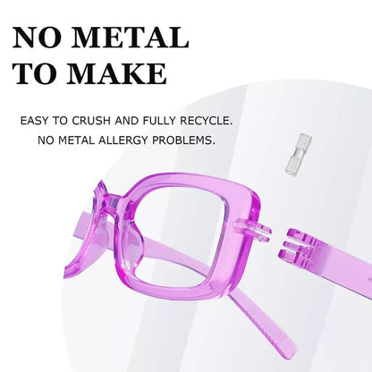 6 Pack Rectangle Screwless Metalless Reading Glasses R2502eyekeeper.com