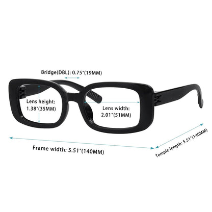 6 Pack Screwless Metalless Spring Hinge Reading Glasses NR2502eyekeeper.com