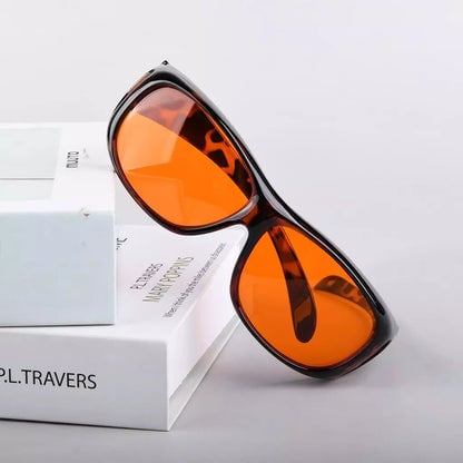 Blue Light Blocking Fitover Glasses Orange Sleeping Eyeglasses DSXM1806eyekeeper.com
