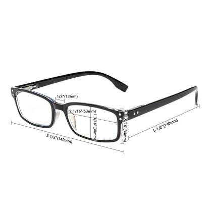 Classic Rectangle Blue Light Filter Reading Glasses 1 - CG097eyekeeper.com