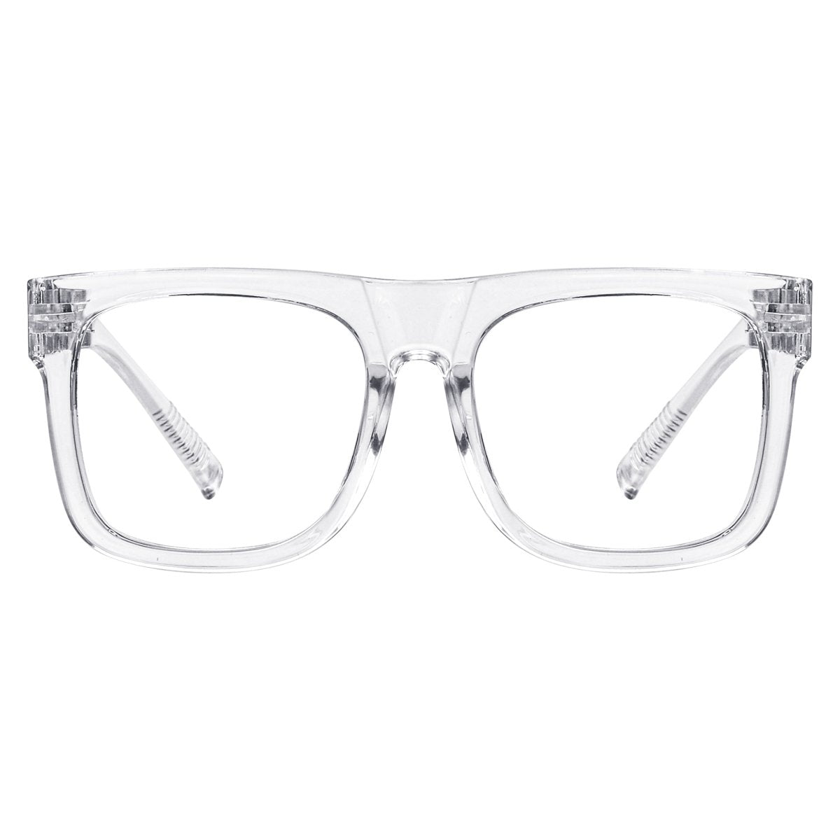 Large Frame 30% Blue Light Blocking Metalless Screwless Glasses R2316 - B15eyekeeper.com