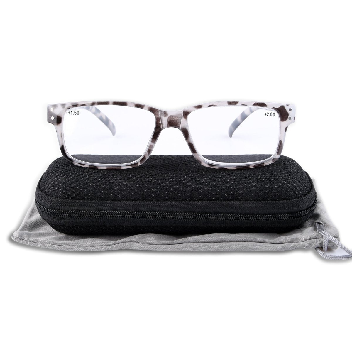 (Must Buy Both Eye) Reading Glasses with Different Strength for Each Eye PR032 Grey Tortoiseeyekeeper.com