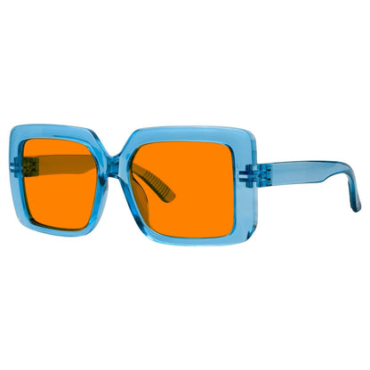 Oversized 100% Blue Blocking Glasses Orange Lens Metalless Screwless R2311 - B98eyekeeper.com