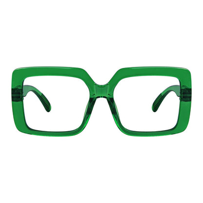 Oversized 30% Blue Light Blocking Glasses Metalless Screwless Glasses R2311 - B15eyekeeper.com