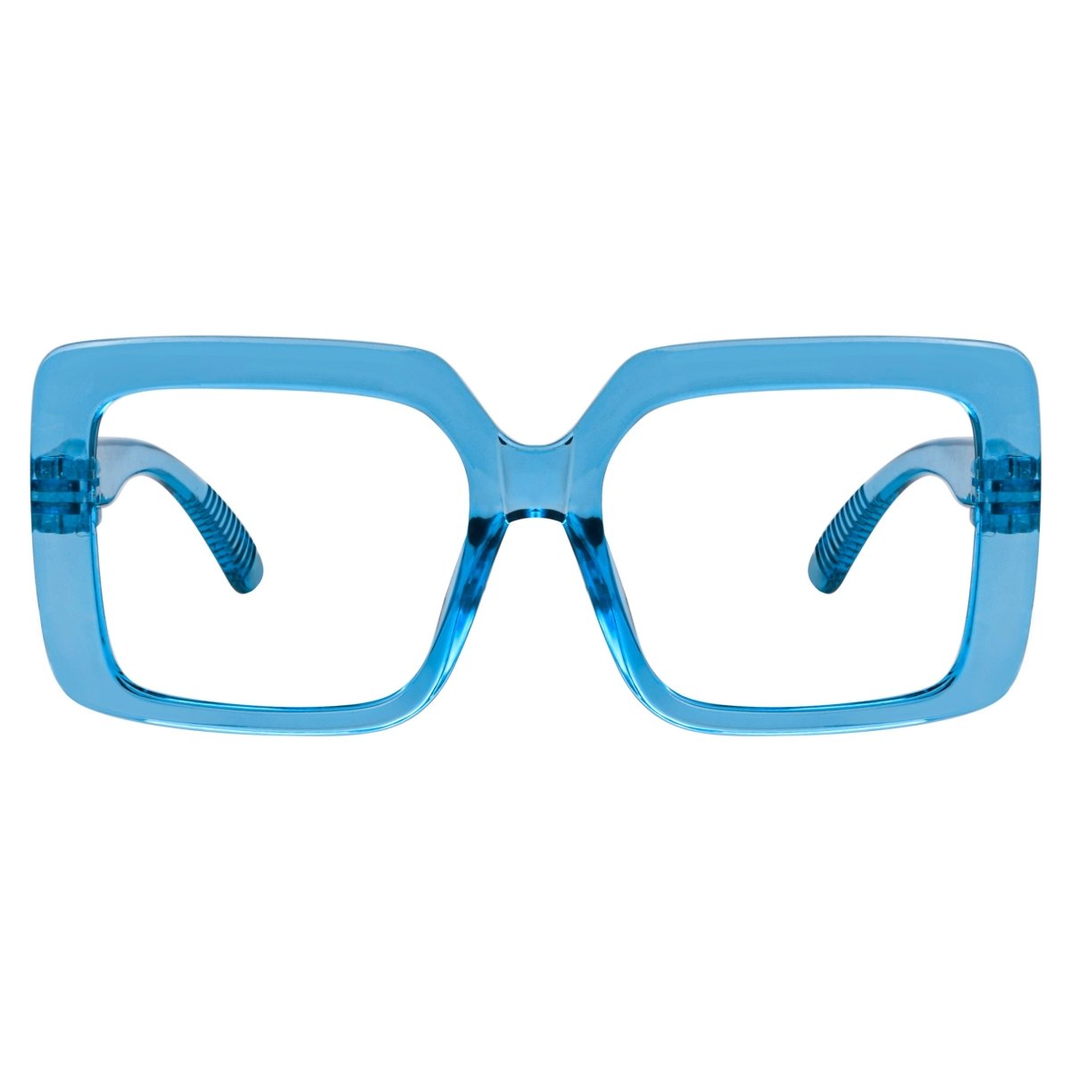 Oversized 30% Blue Light Blocking Glasses Metalless Screwless Glasses R2311 - B15eyekeeper.com