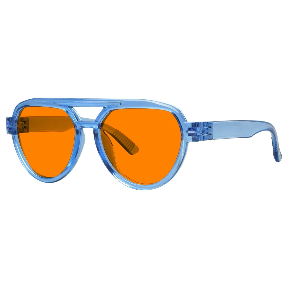 Pilot 100% Blue Blocking Glasses Orange Lens Metalless Screwless R2312 - B98eyekeeper.com