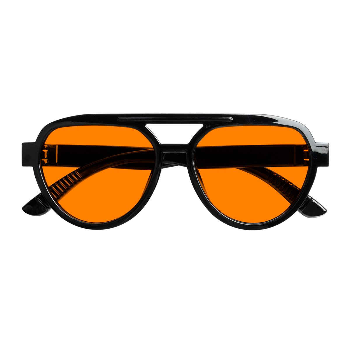 Pilot 100% Blue Blocking Glasses Orange Lens Metalless Screwless R2312 - B98eyekeeper.com