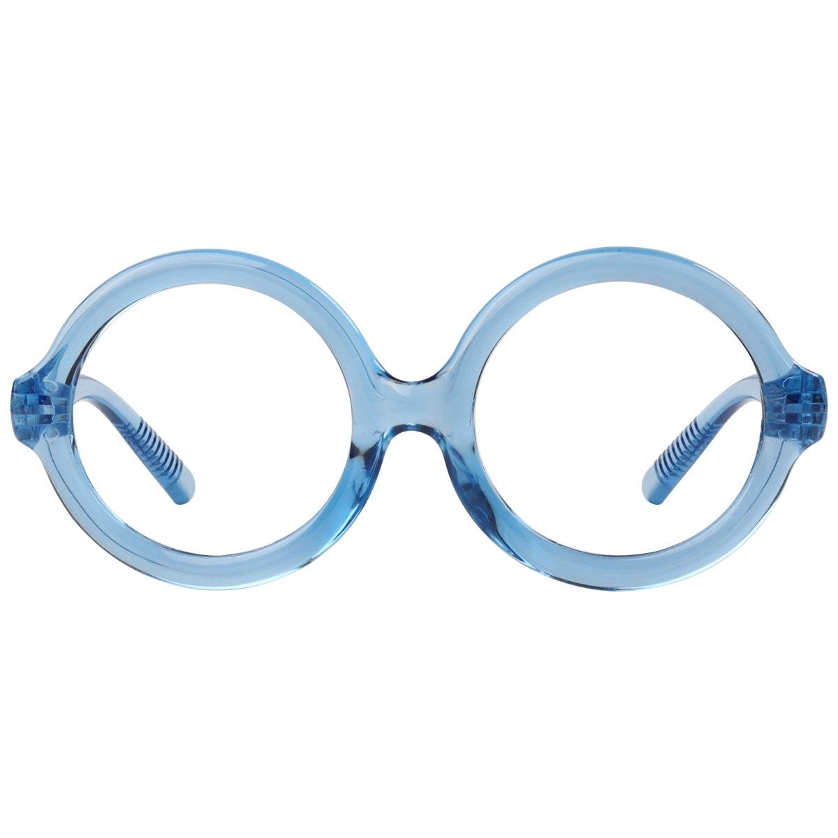 Round 30% Blue Light Blocking Metalless Screwless Glasses R2313 - B15eyekeeper.com