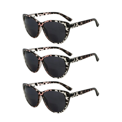 Cat-eye Bifocal Reading Sunglasses Tortoise PinkS033