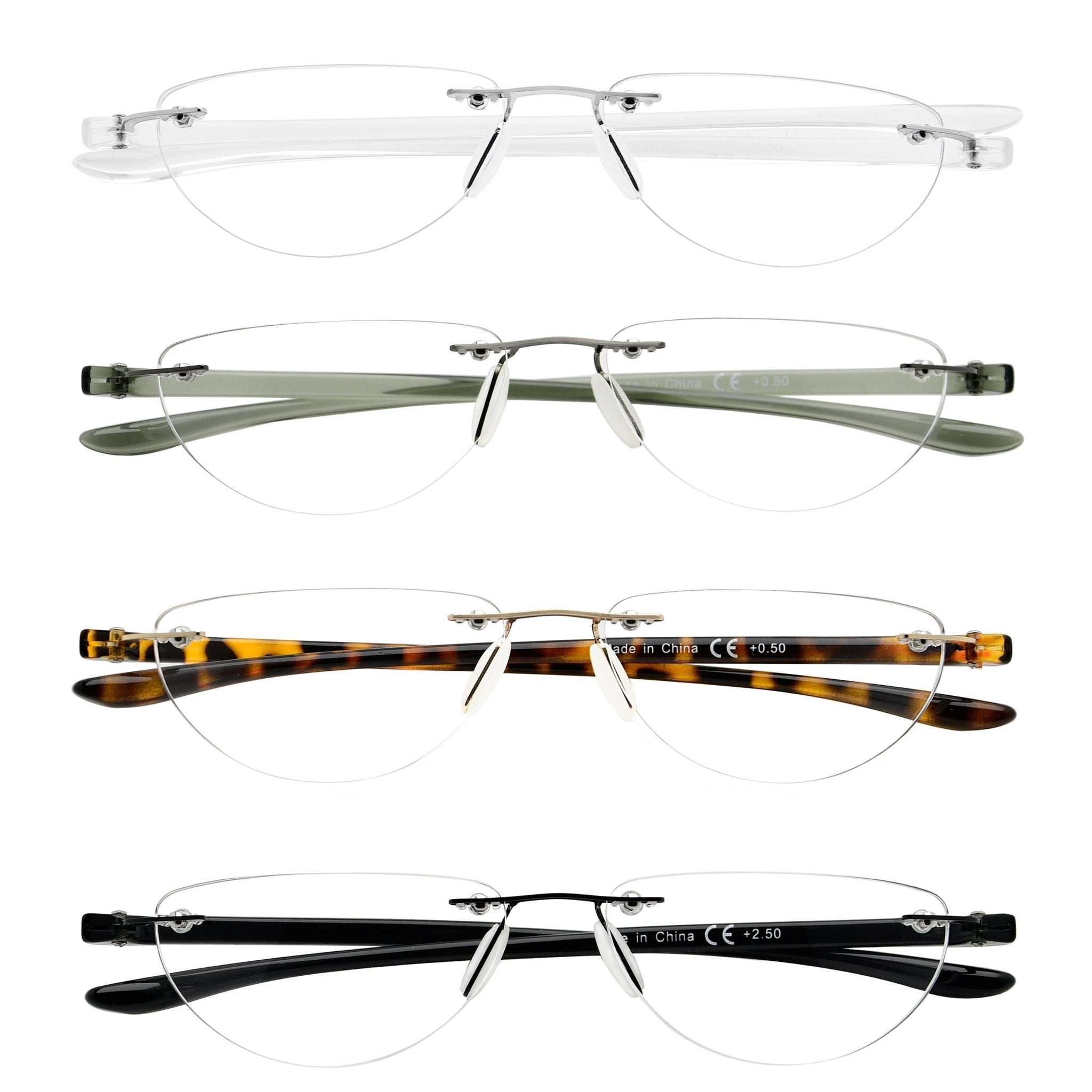 Half moon store reading glasses