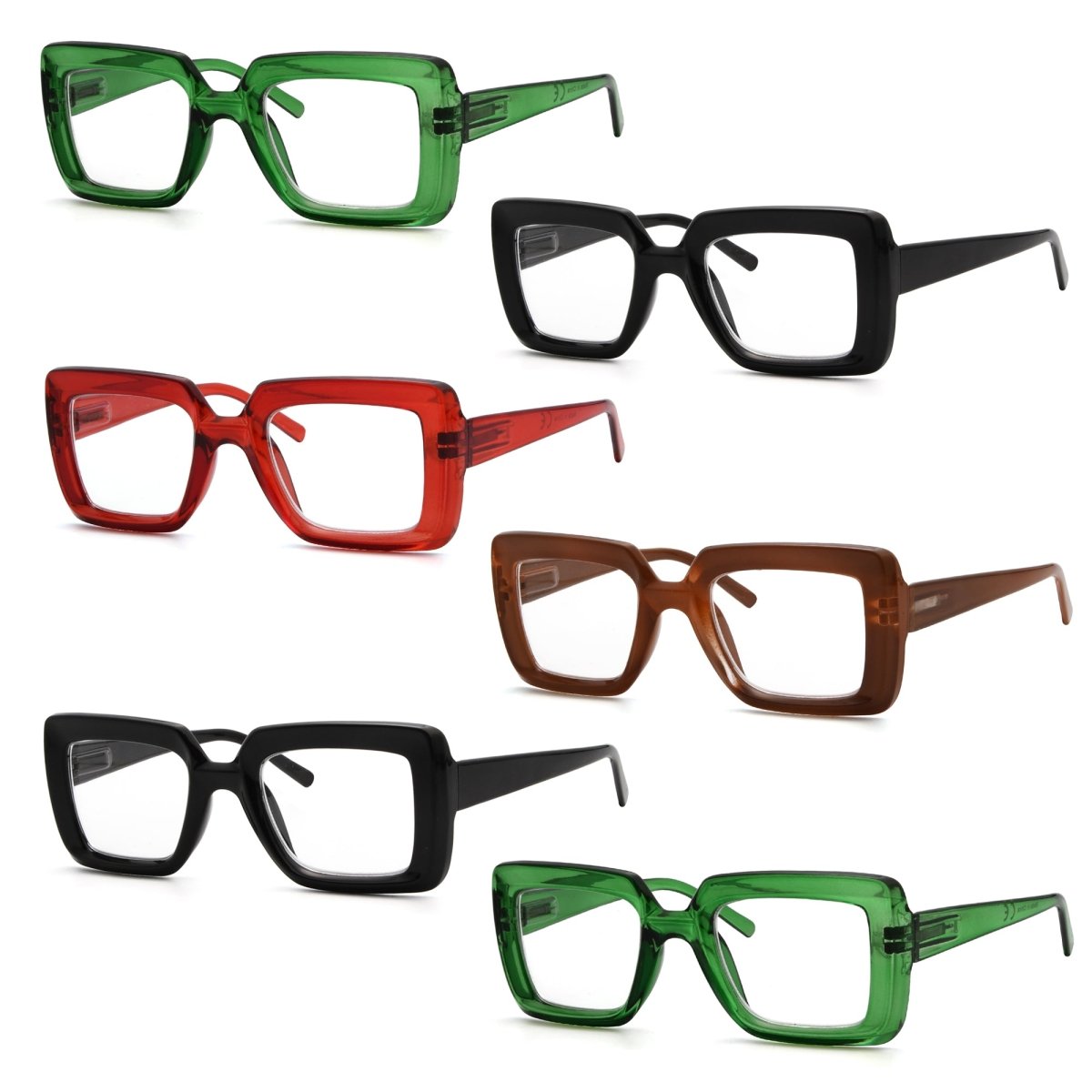 5 Pack Funky Reading Glasses Trendy Readers R2101eyekeeper.com